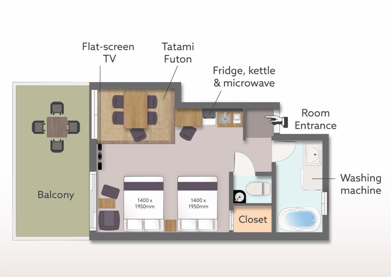 Aparthotel Ori Rokkaku Kioto Exterior foto